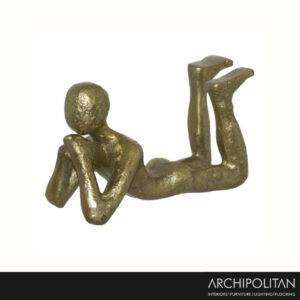 Gold Thinking Figurine 20x19x11cm