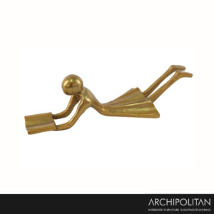 Deco Girl Reading Gold 31x118cm
